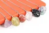 Pendant Necklaces Fashion Topaz Rose Quartz Citrine Agate Necklace Natural Semi-Precious Stone Winding For Ms Charm Jewelry GiftsPendant