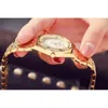 Diamond Luxury Brand 2022 Rhintone Elegant Ladi Gold Clock Pols Watch voor vrouwen Relogio Feminino 2022