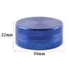 New Sale 2-layer Aluminum Herbal Herb Grinder Tobacco Smoke Grinders Smok Pipe Container Accessories