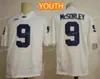 Nik1 Youth Penn State Nittany Lions #9 Trace McSorley 26 Saquon Barkley Kids Big Ten Penn State Navy Blue White Stitched College Football Jerseys