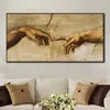 Hand of God Canvas Art Painting Vintage Posters Prints Classical Religion Wall Art Pictures For Living Room Wall Decor Paintings