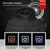 Mannen 9 Gebieden Verwarmde Jas USB Winter Outdoor Elektrische Verwarming Jassen Warm Sprots Thermische Jas Kleding Verwarmbare Katoenen jas 220813