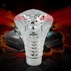 Andra interiörstillbehör Bil Gear Shift Shifter Knob Spake Handle Manual Cobra Chrome Universal LED Glassögon Snake Four Flash Mode 1se