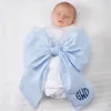 الطفل قماط SASH طفل الأطفال seersucker bow swaddle-sash new born dame mift خطوط photograh tie dom106203