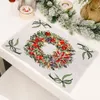Nouvelles fournitures de décoration de Noël Placemat en tissu en tricot Créative Placemat en tricotage