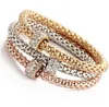 3 pezzi/set braccialetto di cristallo elastico di moda diamante cuore corona albero della vita braccialetti con ciondoli farfalla set di polsini