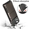 Mobiltelefonfodral för iPhone 13 Pro 11 12 Max XR X XS 7 8 Plus Wallet 4Card Slot Kreditkortshållare Cover Coque Funda Bumper2621841