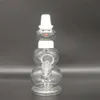 6.9in Snowman Glass Bong Hookahs Water Pipe Dab Rig Glass High Borosilicate Bubbler With 14mm Bowl