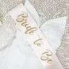 Personnalisé personnalisé future Mme Sash Hen Bachelorette fête d'anniversaire ceintures accessoires mariée douche équipe mariée fiançailles cadeaux 220707