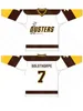 Nik1 Vintage Dusters Hockey Jersey 42 Jim O'Brien 7 GoldThorpe 18 Brian Lee Binghamton Broome Broderi Sewing Jerseys Anpassade namn och nummer