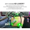 Lipolaser Slimming Machine reduz a perda de peso de gordura 6D Diode Lipo Laser Beauty Equipment Uso doméstico