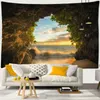 Tapestry Mooie natuurlijke bos tapijtwand hangende Boheemse hippie magische man