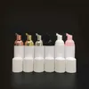Rose Gold Foaming Pump Bottles Plastic Mini Foam Sispensing Refill Bottle Soap Dispenser for Cleaning Travel Cosmetics Packaging 60ml
