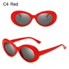 DHL schnell Vintage Oval Sonnenbrille Frauen Marke Designer Retro Sonnenbrille Mann Mode Weiblich Männlich Brillen Sonnenbrille Kurt Cobain Gläser