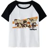 Men's T-shirts Anime Haikyuu Printed T Shirt Men Haruku Kawaii Tshirt Karasuno Funny Cartoon Graphic T-shirt Unisex Hip Hop Tops Tees Male