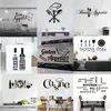 Kitchen Wall Stickers Vinyl Decals for English Quote Home Decor Art Decorative PVC Dining Room For Bar 220716