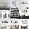 Keukenmuurstickers vinylstickers voor Engels citaat Home Decor Art Decoratieve PVC eetkamer voor bar 220716