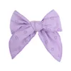 Nouveau 6 pouces Fable Arc Pinces À Cheveux Bébé Dentelle Broderie Cheveux Arc Épingles À Cheveux Filles Enfants Barrettes Recourbé Bord Nylon Bandeau