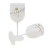 480 ml wijn plastic glas feest witte champagne dubbele deur cocktailglas champagnes fluit 8 cm SN4608