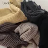 Ciepła talia krótkie legginsy wełniane odzież dzianiny spodenki damskie jesień i zima gruba wysoka talia bezszwowy sweter krótkie spodnie 220419