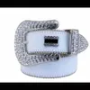2021男性女性のためのデザイナーベルトBBサイモンベルト黒ブルーホワイトマルチカールの上の光沢のあるダイヤモンドベルト