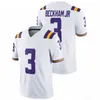 CEO9 Joe Burrow 2021 Jersey de futebol da faculdade Leonard Fournette Jamal Adams Tyrion Davis-Price Beckham Jr Jacoby Stevens Max Johnson