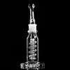 28 cm de altura bobina congelada de bobina bobbler hookahs bongs de água de vidro fumando plataformas de reciclagem de tubo com tigela de 14 mm