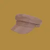 Берец унисекс военные шляпы дикая шерстяная плоская крышка дамы британские художники Шляпа Мужчины Красивые ретро -моряк Горросберет