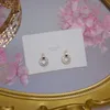 Stud Korea Selling Fashion Jewelry Exquisite Zircon 14K Real Gold Plated Earrings Simple Round Small Women EarringsStud StudStud Odet22 Farl