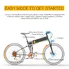 EU Stock Bezior-X500Pro Foldbar Electric Bicycle Portable Mountain Bike 48V10.4AH 500W 26-tums 30 km Mileage334W