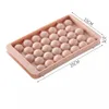 Herramientas de molde de hielo redondo de 33 rejillas, bandeja de plástico para cubitos de hielo, fabricante de cubitos de calidad alimentaria para el hogar con tapa, molde para caja de hielo HH221655777215