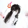 Nxy Wigs Female Long Hair Lolita Wool Curl Bangs Chemical Fiber Full Head Set High Temperature Silk