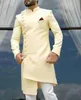 Latest Irregular Design Men's Long Suit Jacket Indian Style Groom Wedding Dress 2 Pieces Party Tuxedo Terno Masculino 220411