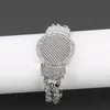 Charm Bracelets Luxury Hip Hop Fashion 37mm Men Cuban Chain Watch Bracelet Women Full Of Diamonds Iced Out Rock Rap JewelryCharm Lars22