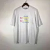 Projektant Balanciagas T Shirt Vintage Ogabrywa Luxe Fashion Men Men Millers Koszulki Modne Tshirty z literami Casual Summer BA296G