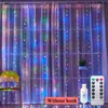 3m 100 LED CORTINE CURTA GARLANHA DE CASAMENTO DE CASAMENTO Decorações Tabela Tabela Bacharelte Ramadan Festoon Anterior