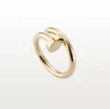 حلقة Love Screw Rings Rings Classic Luxury Designer Women Women Titanium Steel Steel Moled Gold Gold Silver Rose Never Fade Not Penergi