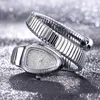 Wristwatches Women's Watch Leather Snake Luxury Temperament Inlaid Diamond Gift Bracelet For WomenWristwatches