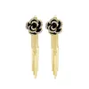 2021 Fashion Tassel Camellia Woman Earring Flower Earring Accessories Luxury Earrings Jewelry AA220318