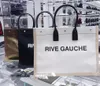 Trend torebka damska Rive Gauche Tote torba na zakupy torebki top pościel duże torby plażowe projektant podróże Crossbody tornister na ramię portfel dwa rozmiary 48cm 38cm