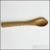 13 Cm Wooden Spoon Jam Coffee Baby Honey Bamboo Mini Kitchen Stir Seasoning Tool Drop Delivery 2021 Spoons Flatware Kitchen Dining Bar Ho