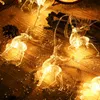 Bandes mignon cerf LED guirlande lumineuse renne atmosphère lanterne batterie intérieur décoration de la maison vacances fête anniversaire Festival cadeau StripsLED