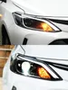 High Beam Head Lamp för Toyota Vios LED-strålkastare 20 17-19 Blue DRL Turn Signal Dual-Beam Lens LED Running Lights