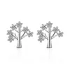 Stud Charm Argento 925 Orecchino Zircone lucido Elegante Lovely Wish Tree Orecchini Donna Gioielli da sposa Accessori per fidanzamento ragazzaStud Moni22