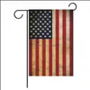 Flagi ogrodowe 30 x 45 cm Outdoor Dekorat USA Prezydent wyborów powszechnych Flaga Flaga Pennant HHA382 Drop dostawa 2021 Dekoracje Patio Lawn