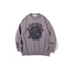 Men's Sweaters Vintage Streetwear Men Fashion Little Elephant Printed Mohair Oversize Pullovers Hip Hop Style Knitted Jumpers SweaterMen's