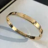 Série Love Bangle plaqué or 18 carats ne se décolore jamais taille 1821 avec boîte avec tournevis réplique officielle marque de luxe de qualité supérieure ret6464397