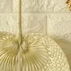 120pcs Party Favor Palm Leaves Fans handgjorda korgar Naturfärg Palm-fan Traditionella kinesiska hantverk Bröllopsgåvor T9349