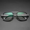 Lüks Güneş Gözlüğü Gözlükler Çerçeveleri Erkekler için Tasarımcı İş tarzı Titanyum Okuma Squar Asetat Reçete Gözlükleri Miyopya Optik Gözlük