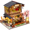 Kit de maison de poupée avec meubles à assembler, maison de poupée Miniature en bois, bricolage, jouets Puzzle pour enfants M2011